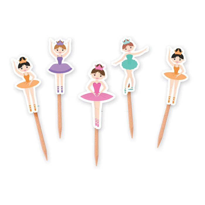 big party big party picks sagomati i love ballet 4 x 7 cm cf 25 pz multicolor ean 8020834738421