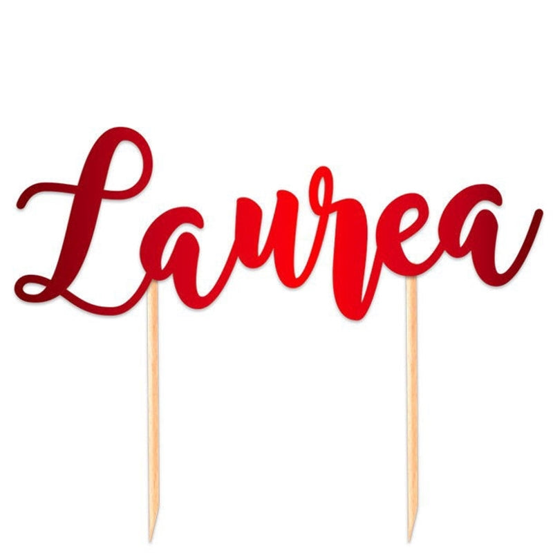 Cake Topper Lauréa Italic Big Party