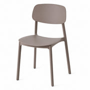 Chaise L'Arcolaio Francy en Polypropylène Taupe