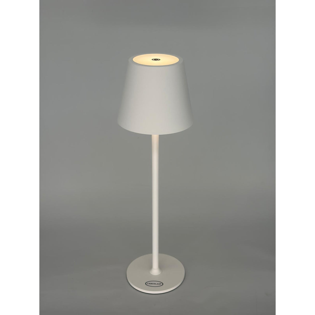 L'Arcolaio Lampe LED Tactile Rechargeable H 38 Cm 10 x 10 Cm IP54 Round Pro Blanc