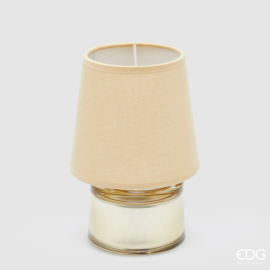 edg enzo de gasperi lampada da tavolo cozy h 18 cm d 12 cm ip 20 champagne scatola regalo ean 8059824499653