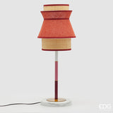 edg enzo de gasperi lampada da tavolo yoroi h 80 cm d 30 cm ip 20 e27 red mix ean 8059824478580