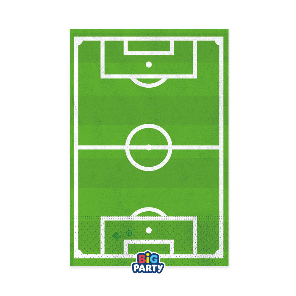 big party big party tovaglioli carta football 33 x 33 cm cf 16 pz verde bianco nero ean 8020834768664