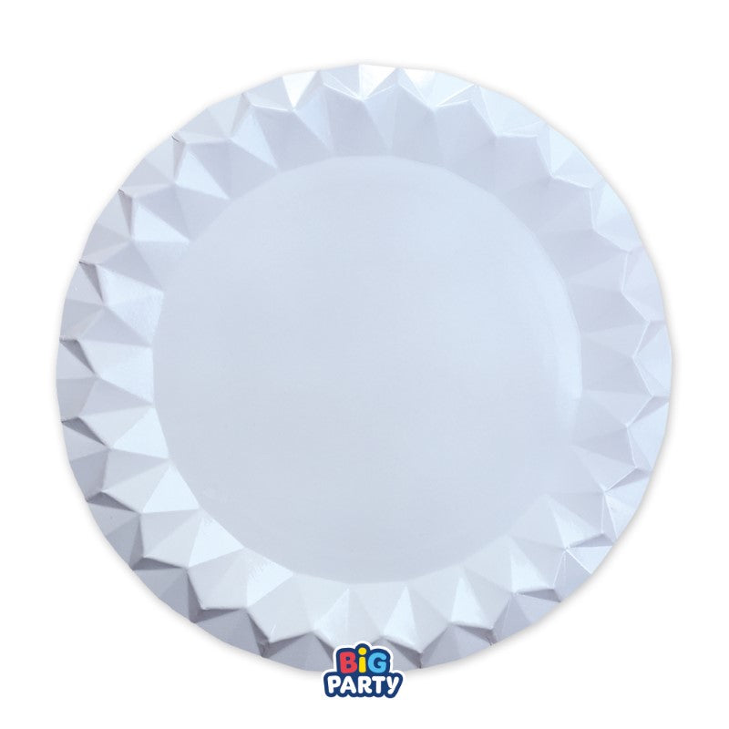 Big Party 6 Sous-Assiettes Diamant cm.32 Blanc