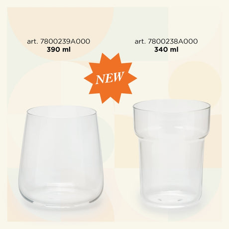 edg enzo de gasperi edg enzo de gasperi bicchiere bombato h 9 cm d 9 cm 400 ml cf 6 pz ean 8059824515230