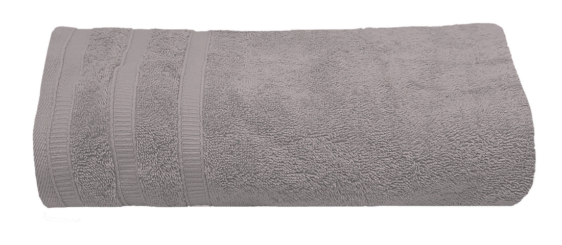 Androni Giocattoli Drap de Douche en Éponge Uni Gris Cendre – Grande Serviette de Bain Douce et Absorbante
