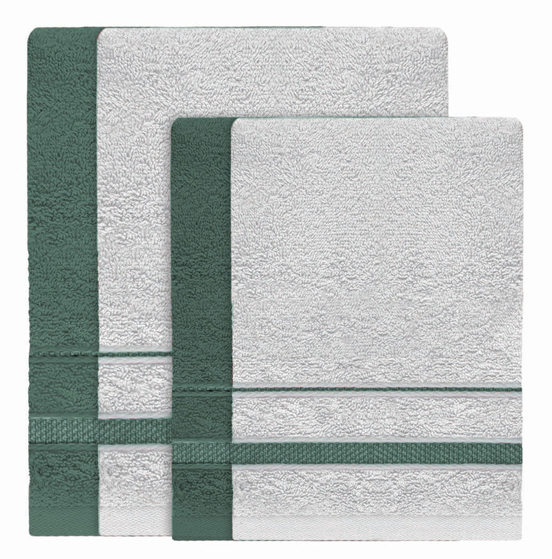 Androni Giocattoli Set de Serviettes de Bain en Éponge – Serviette Visage et Serviette Invité Douces et Absorbantes, Coloris Assortis, 1 Set