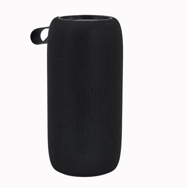 L'Arcolaio Speaker Bluetooth Cylindrique FM Noir/Orange 8,4x8,4x17,2 cm