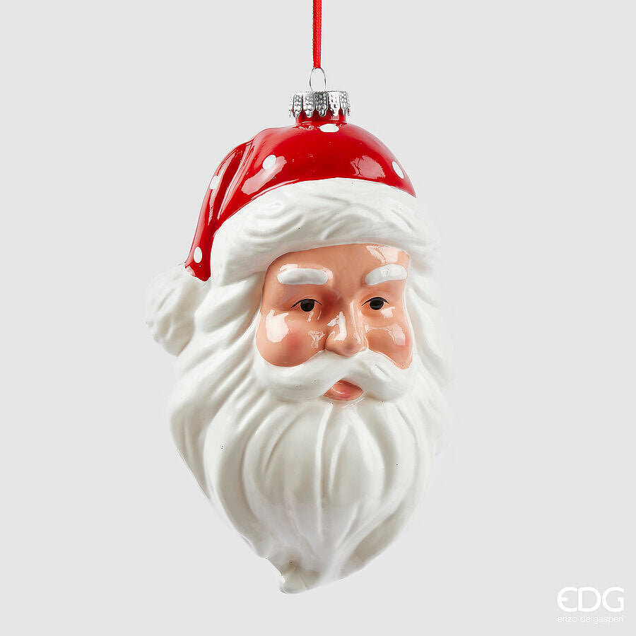 Décoration Père Noël EDG Enzo De Gasperi H 20 cm l 10 cm l 12 cm Blanc Rouge