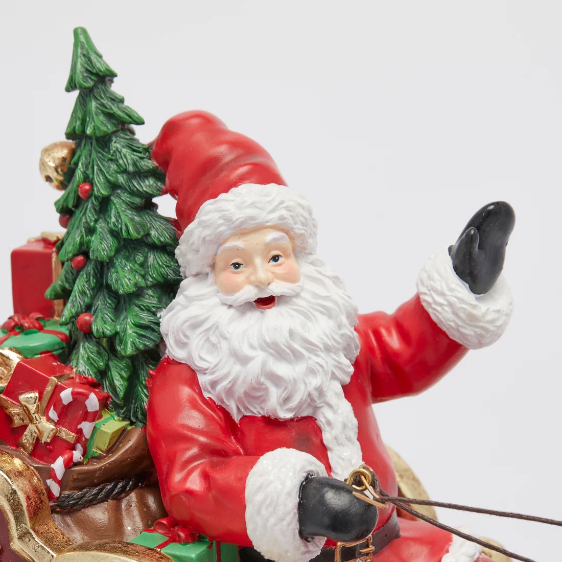 Père Noël avec traîneau décoratif EDG Enzo De Gasperi H 39 cm L 57 cm L 17 cm Multicolore