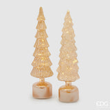 Decoro Natale Pino Twist H 40,5 Cm D 9 Cm Mov. Led Gold 1 Pz