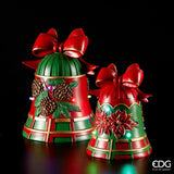 Christmas Decoration Bell MiniLed H 33 Cm D 25 Cm Green Red