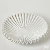 edg enzo de gasperi piatto decorativo raggiera rotondo h 9 cm d 365 cm ceramica ivory ean 8059824465832