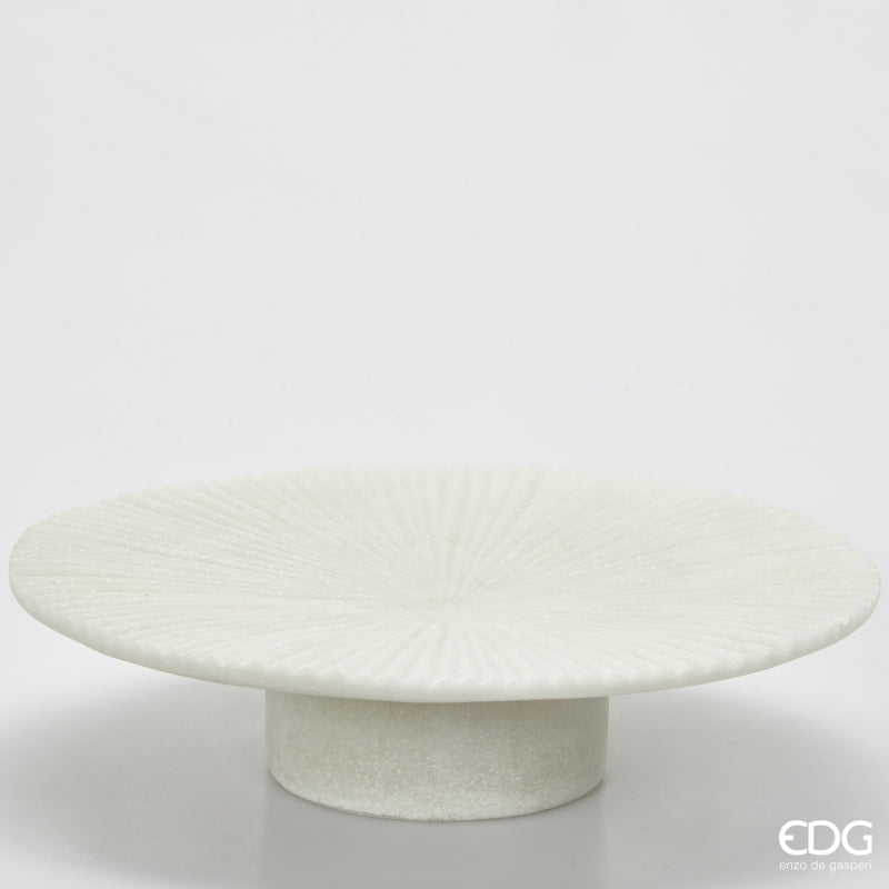 edg enzo de gasperi edg enzo de gasperi alzata decorativa serenity h 11 cm d 42 cm ivory ean 8059824482730