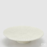 edg enzo de gasperi edg enzo de gasperi alzata decorativa serenity h 8 cm d 35 cm ivory ean 8059824482754