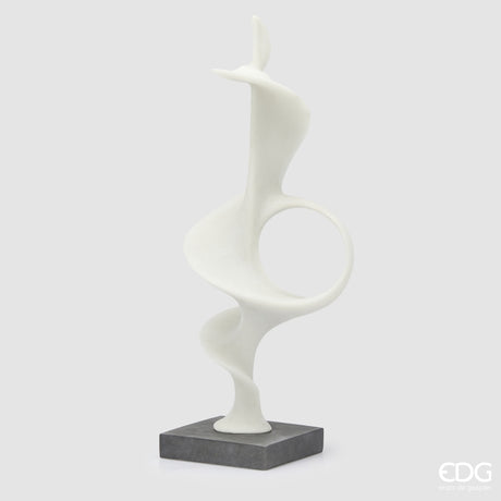 edg enzo de gasperi edg enzo de gasperi scultura fluid design con base h 70 cm l 19 cm l 19 cm ivory ean 8059824482761