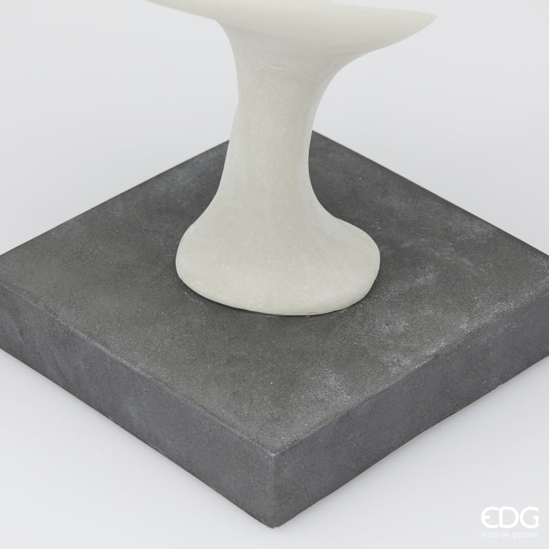 edg enzo de gasperi edg enzo de gasperi scultura fluid design con base h 70 cm l 19 cm l 19 cm ivory ean 8059824482761