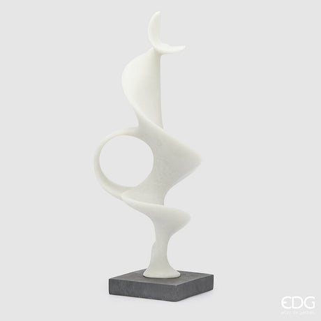 edg enzo de gasperi edg enzo de gasperi scultura fluid design con base h 70 cm l 19 cm l 19 cm ivory ean 8059824482761