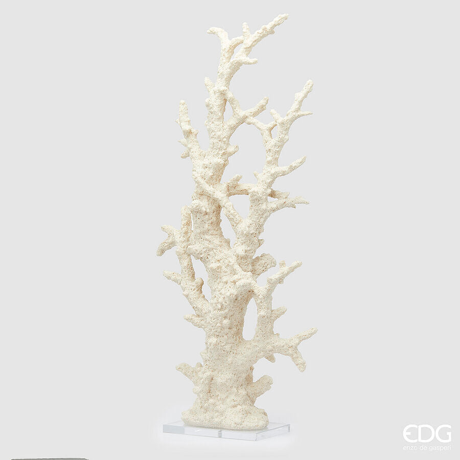 edg enzo de gasperi edg enzo de gasperi scultura corallo h 94 cm l 24 cm l 16 cm ivory ean 8059824482785