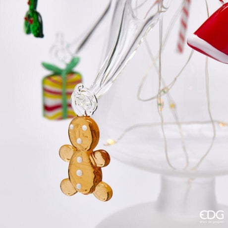 EDG Enzo De Gasperi Pino Twist Natalizio con Decori LED H45 Ø9 cm Multicolor con Movimento e Luci