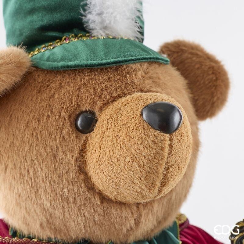 EDG Enzo De Gasperi Orso Soldatino Natalizio Assortito H100 cm Verde Rosso 1 Pezzo – Decorazione di Natale