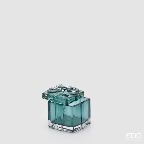 EDG Enzo De Gasperi Contenitore Decorativo Pacco Regalo Green Mix H5 Ø6 cm – Decorazione di Natale