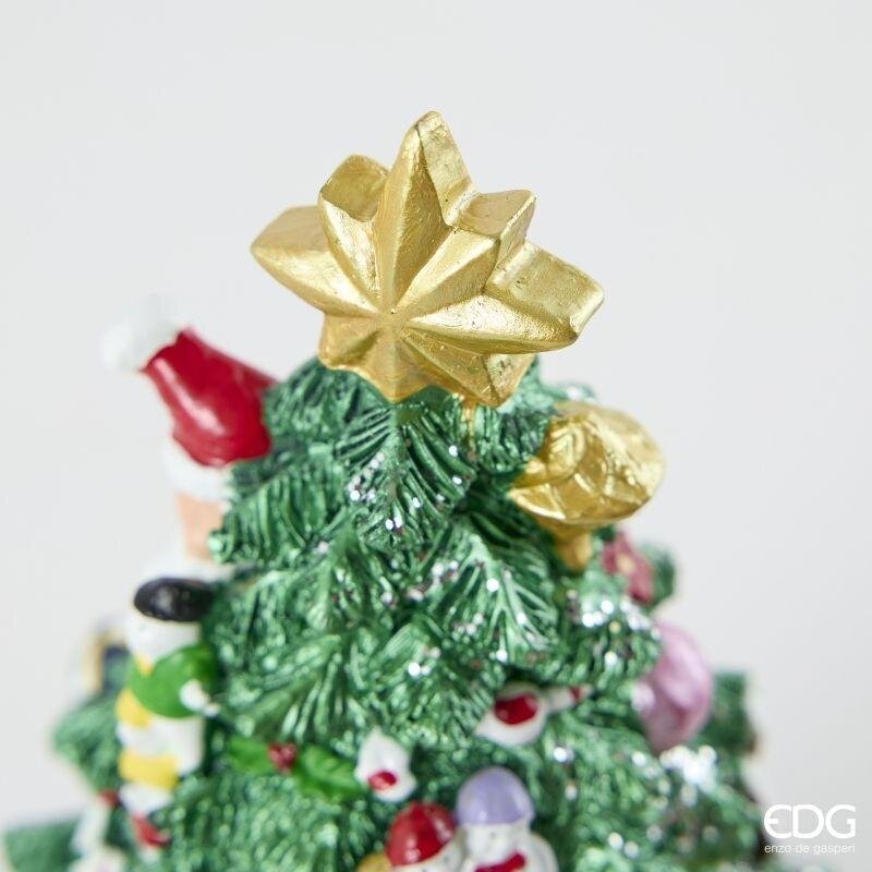 EDG Enzo De Gasperi Carillon Natalizio Pino H31,5 Ø18 cm Verde – Decorazione di Natale