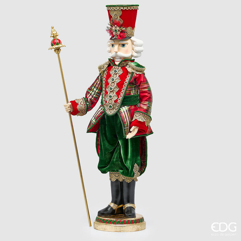 EDG Enzo De Gasperi Decoro Soldatino Green Red H96 cm – Decorazione di Natale