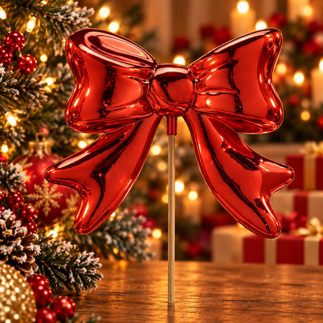 EDG Enzo De Gasperi Nœud Décoration Rouge 63x23x6 cm – Décoration de Noël
