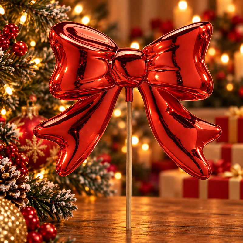 EDG Enzo De Gasperi Nœud Décoration Rouge 63x23x6 cm – Décoration de Noël
