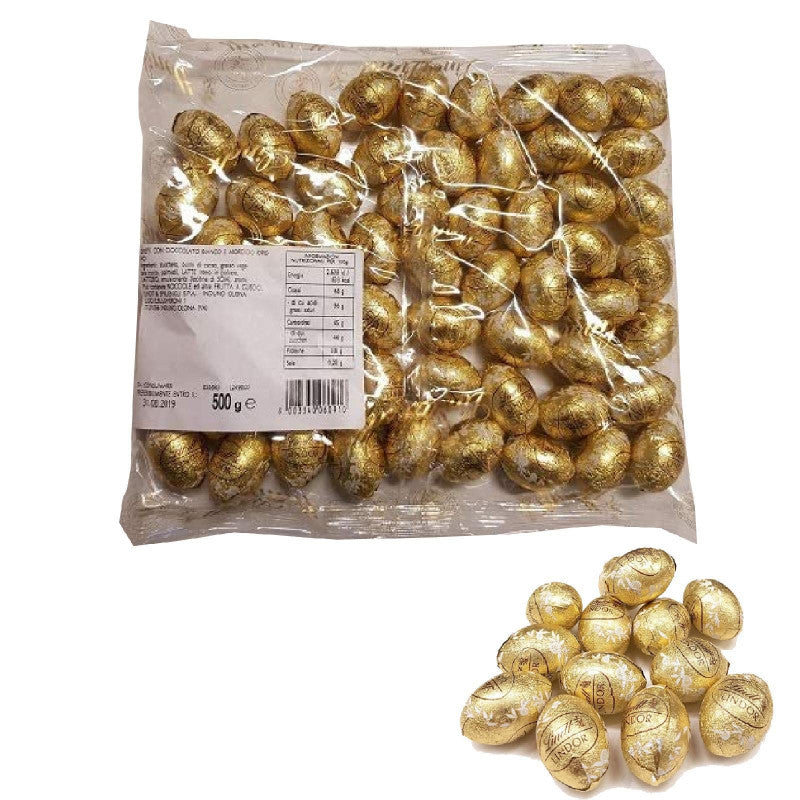 Œufs Lindor au chocolat blanc Lindt 500 g