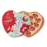 Boîte de 250 g de chocolat au lait Lindt Lindor en forme de cœur 