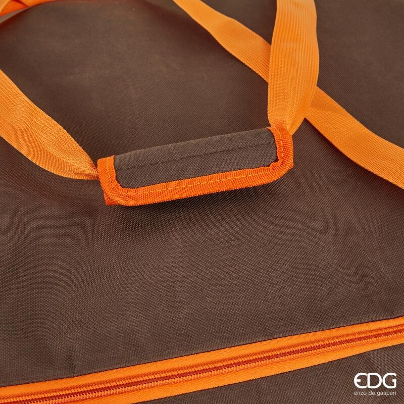 EDG Enzo De Gasperi Sac de transport pour sapin de Noël H 50 cm L 120 cm L 38 cm Marron