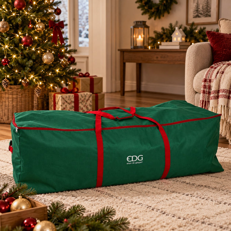 EDG Enzo De Gasperi Sac de rangement pour sapin de Noël H 50 cm L 150 cm L 50 cm Marron