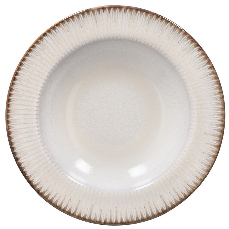 Tognana Althea Pearl Piatto Fondo in Stoneware Ø23xH4,5 cm – Piatto Elegante in Gres per la Tavola