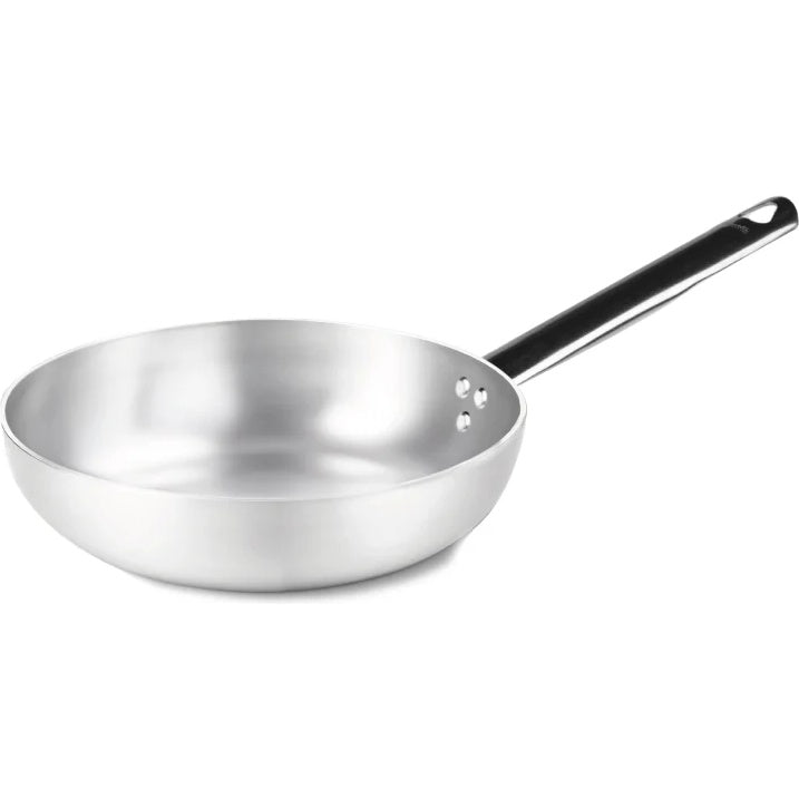 AGNELLI Sauteuse évasée haute Aluminium avec 1 Manche Inox D 24 cm