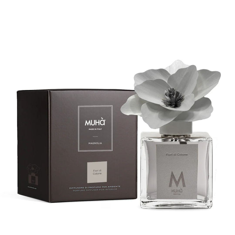 Muhà Diffuseur de parfum Magnolia Fleurs de Coton 500ml