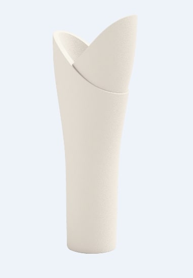 Vase Asie H 115 Cm Blanc