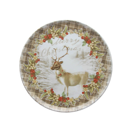 tognana tognana piatto panettone cinzia tartan natale 31 cm porcellana multicolor ean 8056444449761