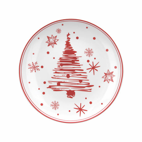 tognana tognana piatto panettone natale tree christmas red xmas d 31 cm ean 8056444439021