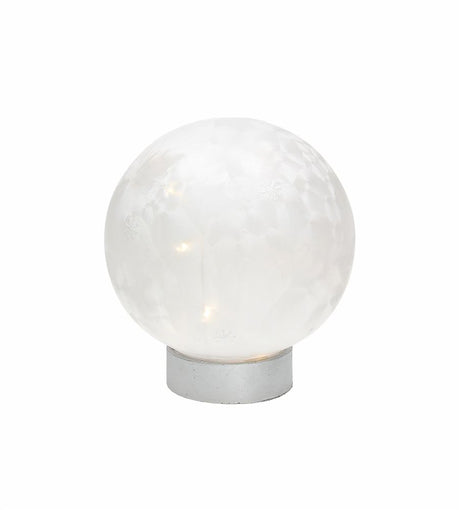tognana tognana sfera natale con led d 18 cm christmas white vetro bianco ean 8056444359411