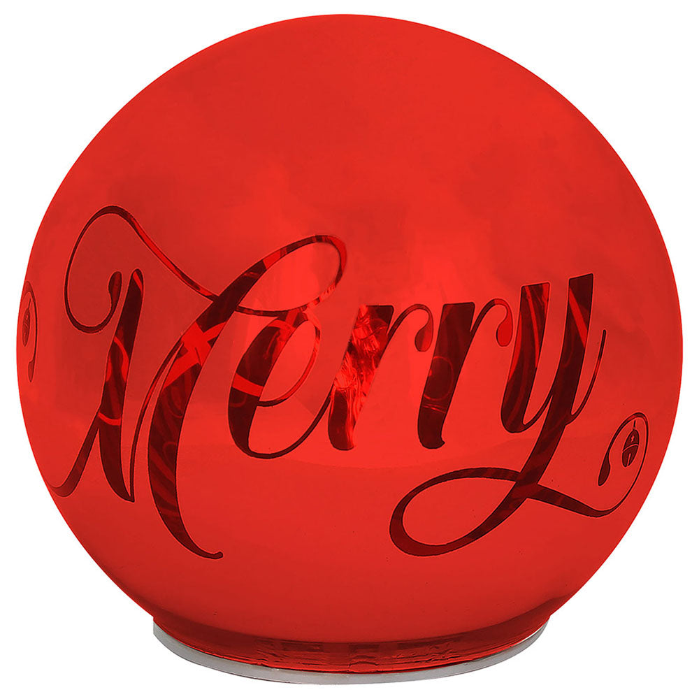 tognana tognana sfera natale con led d 18 cm christmas mirror red vetro rosso ean 8056444359435