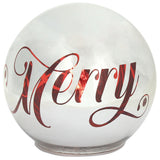 tognana tognana sfera natale con led d 18 cm christmas mirror silver vetro rosso ean 8056444359442