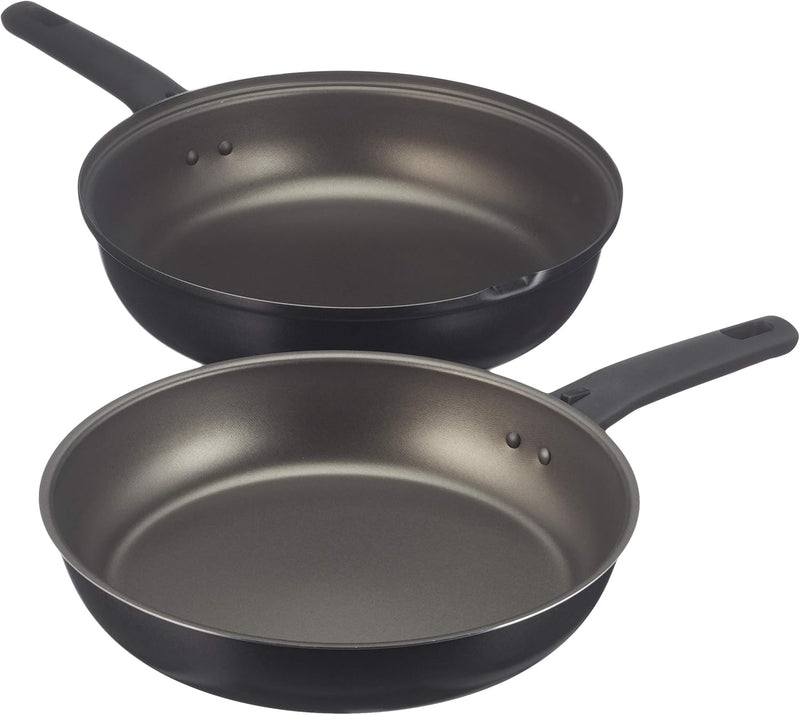 AGNELLI Four Double en Aluminium Antiadhésif avec Poignées en Bakélite D 28 cm