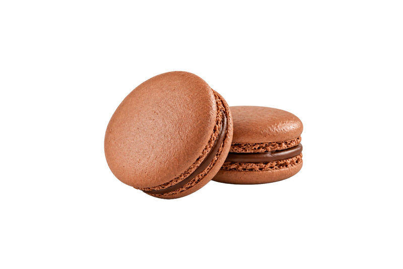 Maxtris Macarons Cacao Tortora 70 g 5 Pezzi – Dolcetti Macarons al Gusto Cacao per Feste, Confettate e Idee Regalo
