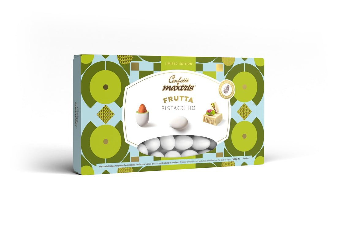 maxtris maxtris confetti ciocomandorla pistacchio 500 gr limited edition ean 8022470876543