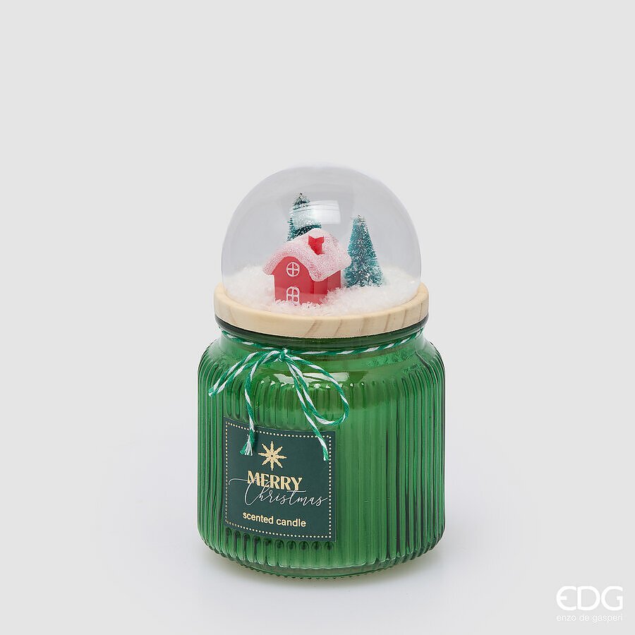 EDG Enzo De Gasperi Bougie Dôme Parfumée Cardamom Snaps H15 Ø10 cm – Décoration de Noël