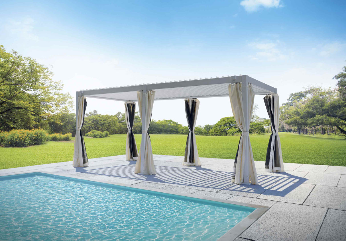 Pergola Texas 3 x 6 cm blanche