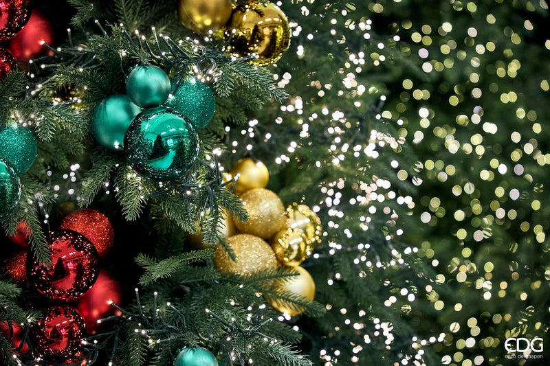 Boule de Noël EDG Enzo De Gasperi en PVC, 10 pièces, rouge