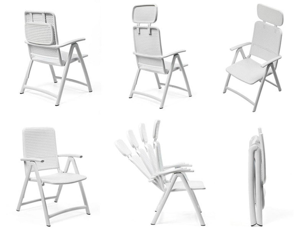 Fauteuil Nardi Aigue-marine Anthracite